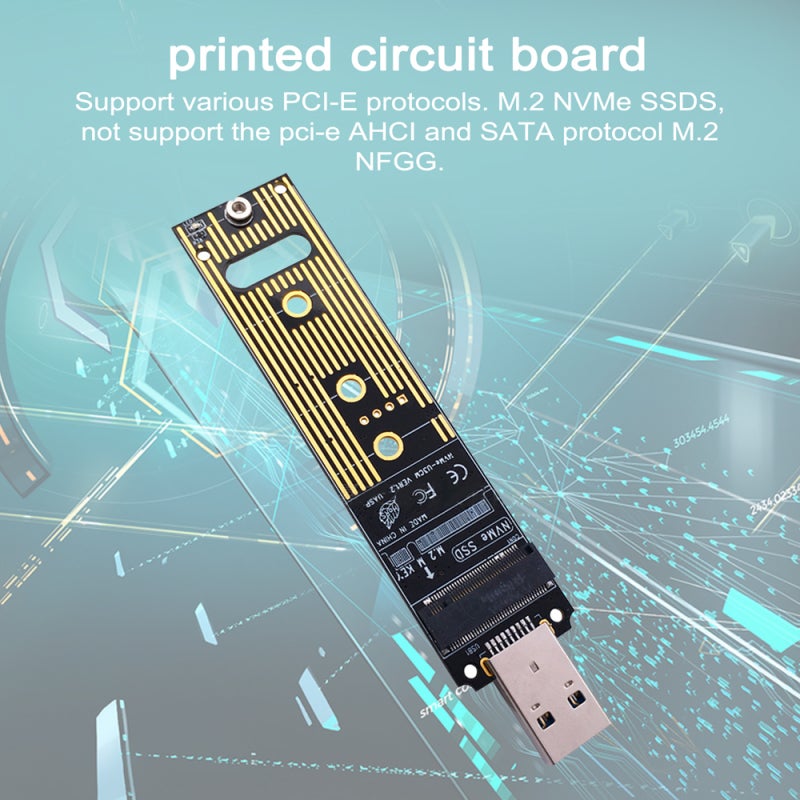 NVME SSD to USB 3.1 Type-A Adapter Portable Plug and Play - Effective Heat Dissipation for Everyday Use - Image 5