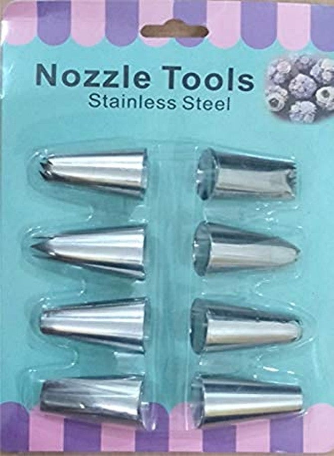 Ochtend Bakingequipments 8 Piece Stainless Steel Nozzle Set. - Image 2