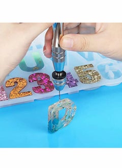 Y&D Resin Molds Silicone 12 cm Steel Hand Drill with 10 PCS Bits (0.8-3 mm), Precision Tools for Plastic Wood Polymer Clay, DIY Jewelry Keychain Pendant Making  - Image 2