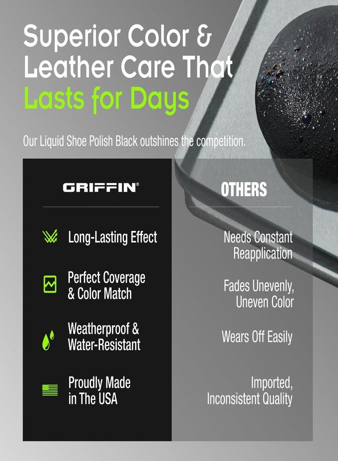 Griffin Shoe Care Company Liquid Polish 2.5 FL OZ Black - Image 5