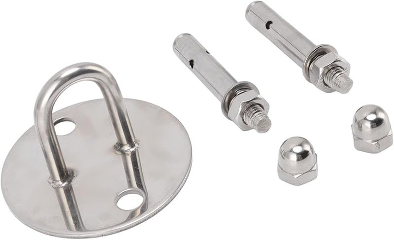 خطاف سقف على شكل حرف U من الفولاذ المقاوم للصدأ 304، مثبت حائط متين للأرجوحة والمراجيح الخارجية، مقاوم للصدأ - Image 4