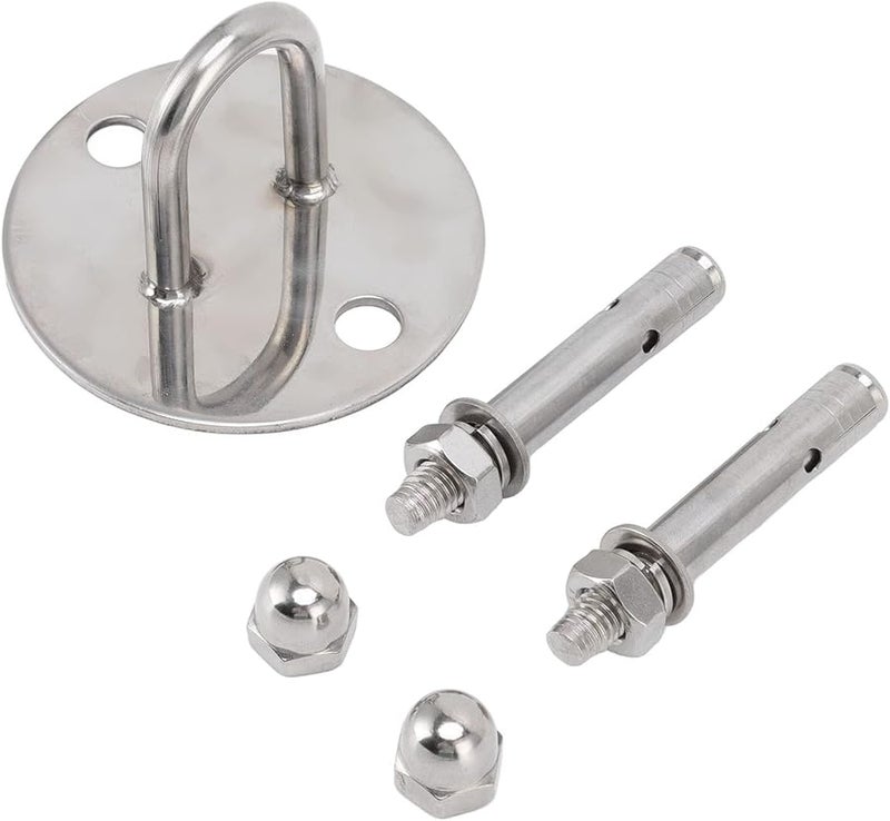 خطاف سقف على شكل حرف U من الفولاذ المقاوم للصدأ 304، مثبت حائط متين للأرجوحة والمراجيح الخارجية، مقاوم للصدأ - Image 5