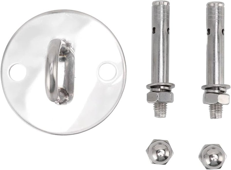 خطاف سقف على شكل حرف U من الفولاذ المقاوم للصدأ 304، مثبت حائط متين للأرجوحة والمراجيح الخارجية، مقاوم للصدأ - Image 1