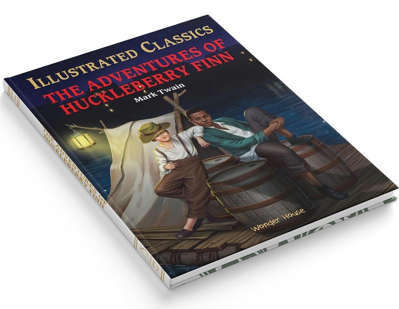 The Adventures of Huckleberry Finn for Kids : llustrated Abridged Children Classic English Novel with Review Questions - Image 4