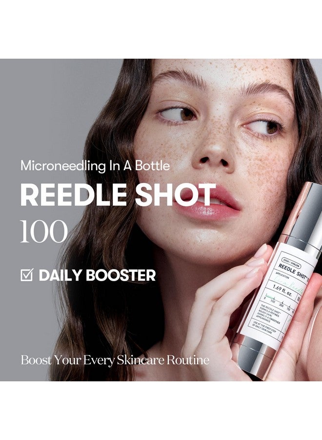VT COSMETICS VT COSMETICS Reedle Shot 100 Duo Set with Collagen & Retinol Reedle Shot Pouch (Gift) - Exosome Microneedling Serum, Exfoliating, Soft & Glass Skin, Korean Skincare (1.69 fl. oz x2 / 0.06 fl. oz x6) - Image 2