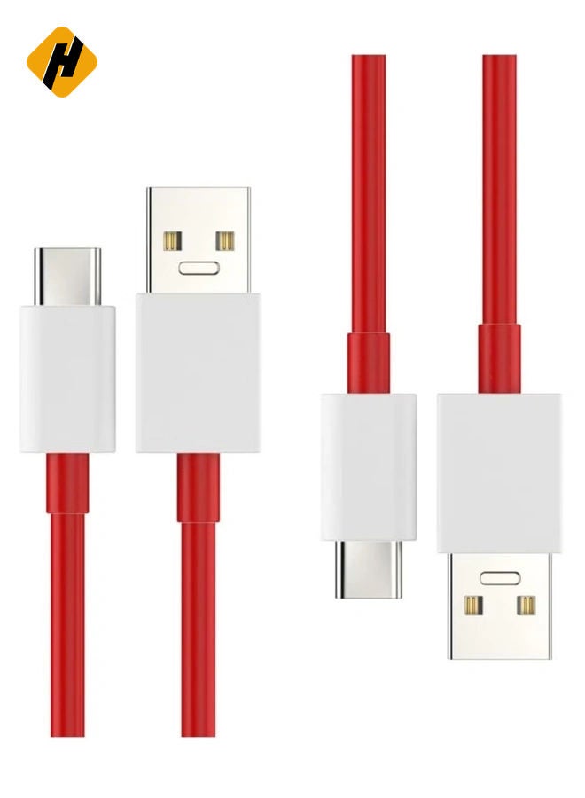HuHa "Ultra-Fast USB Type-C Cable – Perfect for OnePlus 11, 10 Pro, Nord N20, 8T, & More (Dynamic Red)" - Image 3