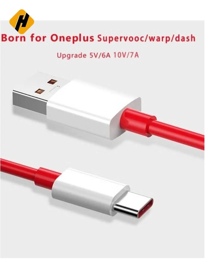 HuHa "Ultra-Fast USB Type-C Cable – Perfect for OnePlus 11, 10 Pro, Nord N20, 8T, & More (Dynamic Red)" - Image 2