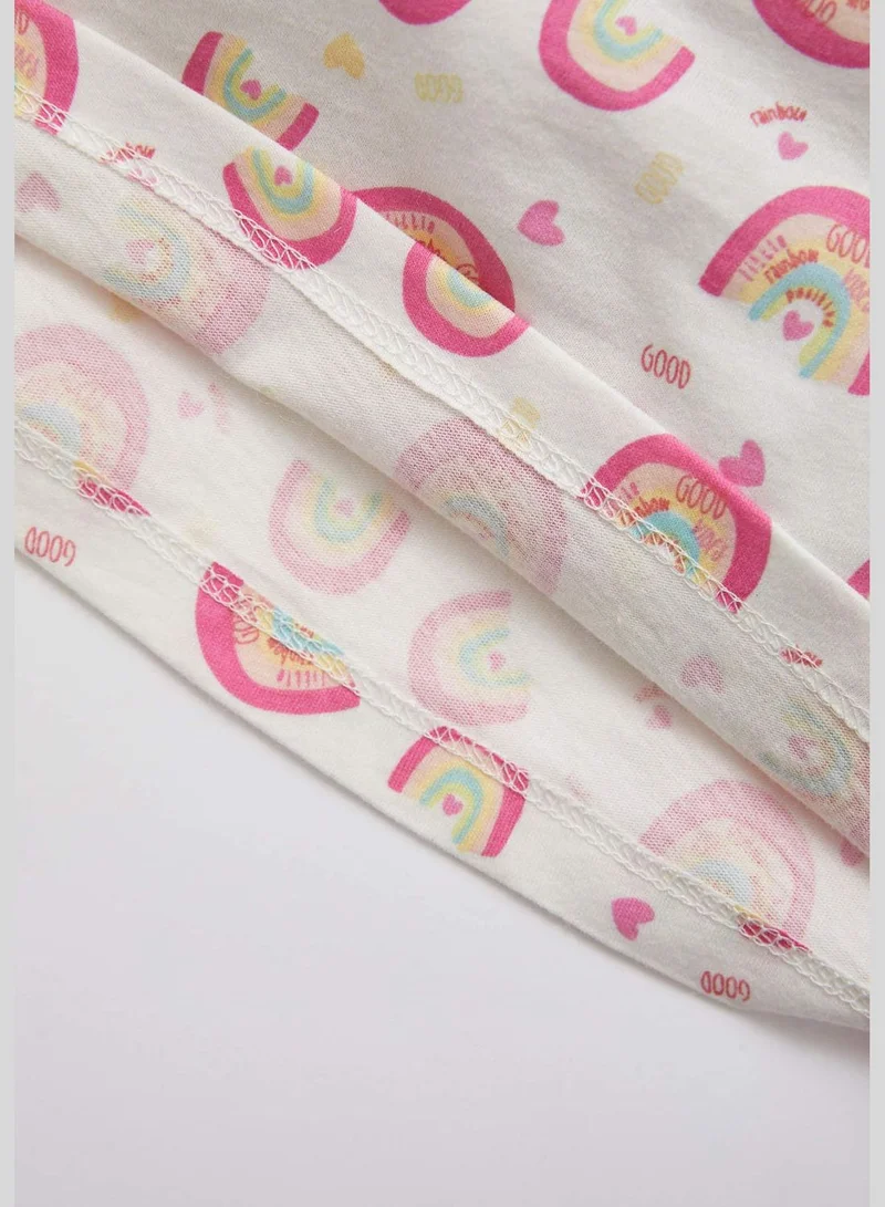 DeFacto Regular Fit Sleeveless Printed Pyjama Set