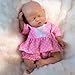 Vollence 7 inch Mini Preemie Full Body Silicone Baby Girl Doll Lifelike Tiny Small Reborn Babies Dolls Surprice Children AntiStress for Kids - Image 4