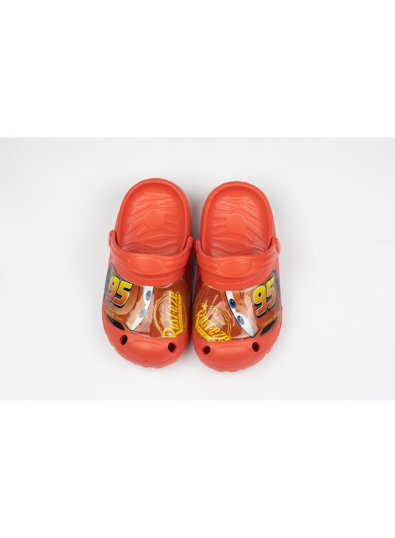 CARS Kids Clogs Lightweight & Comfortable Slip-On Sandals –for Boys – Red Color - Image 1