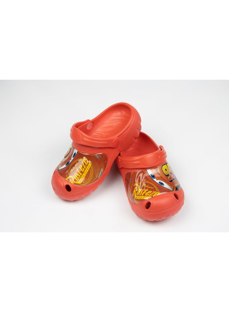 CARS Kids Clogs Lightweight & Comfortable Slip-On Sandals –for Boys – Red Color - Image 2
