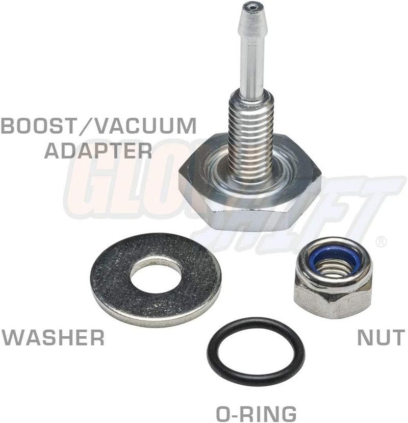GLOWSHIFT Turbo Boost/Vacuum Gauge Silicone Coupler Adapter Fitting for Mechanical Boost & Vacuum Gauges - Image 1