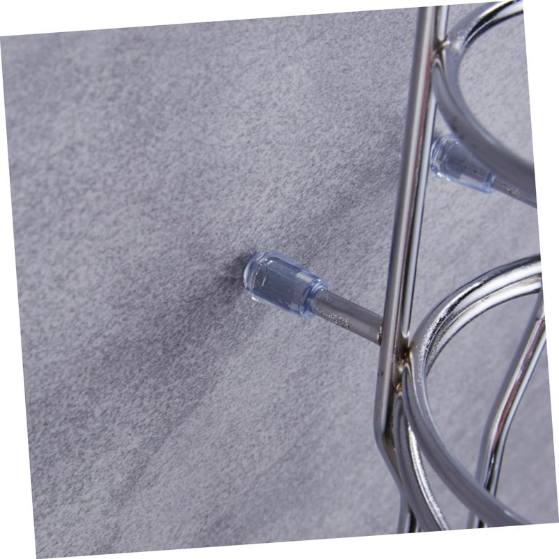 Hair Dryer Wall Mount Holder With Strong Suction Cup Silver Finish Space Saving Design - Image 4