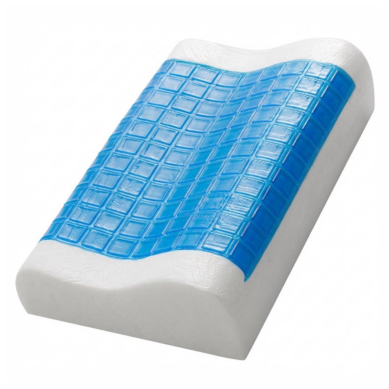 Gel Memory Foam Pillow Slow Rebound Neck Support Cooling Wave - Image 3