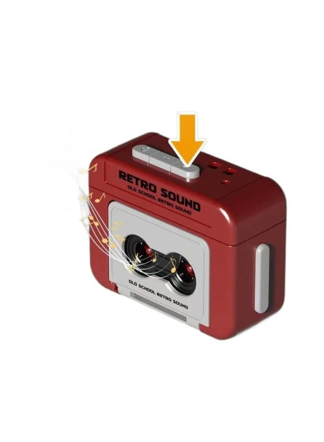Internet Popular Retro Mini Recorder Couple Gift Keychain Pendant Fun Recordable Music Box Ornaments-Color:Randomly Mixed-Specifications:Keychain Recorder  - Image 5