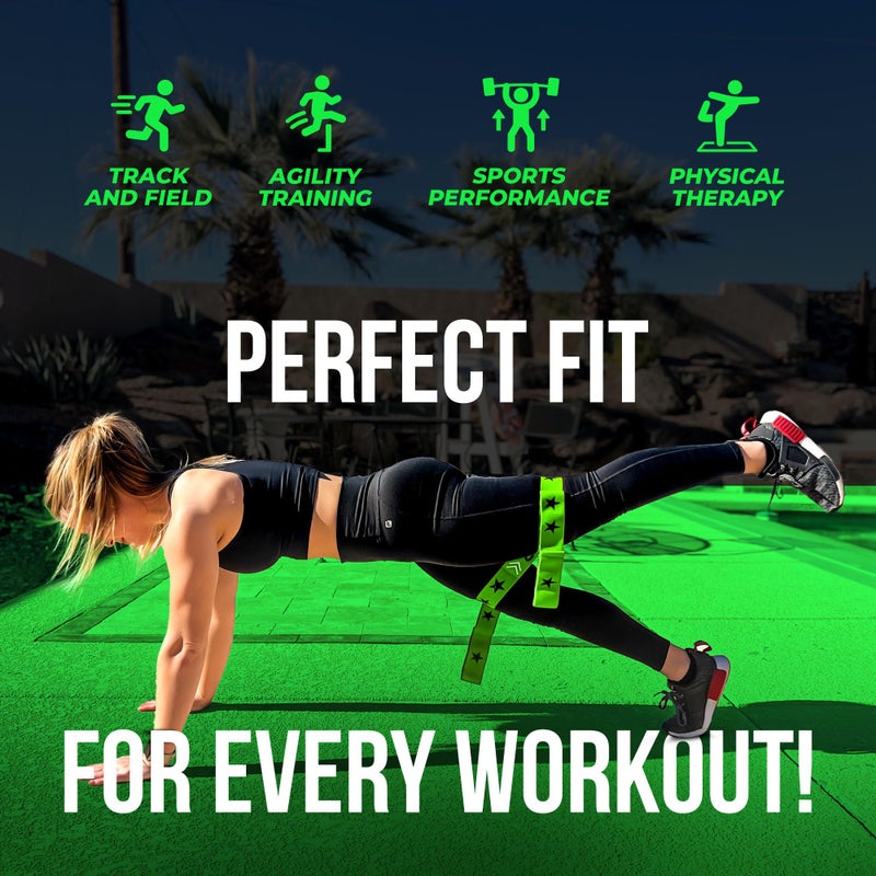 two8 bandz Two8 Bands Multi Loop Resistance Band for Working Out - Green, Movement Band (Light) - Home Gym Loop Resistance Bands for Women & Men, Athletic Rehab Equipment Workout Loops, Sports Fitness Gear - Image 2