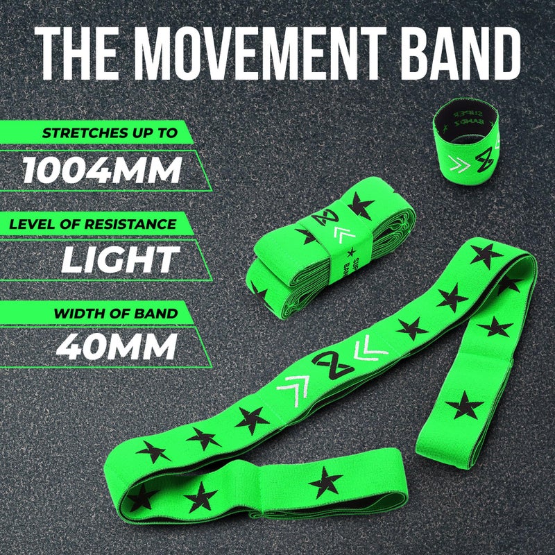 two8 bandz Two8 Bands Multi Loop Resistance Band for Working Out - Green, Movement Band (Light) - Home Gym Loop Resistance Bands for Women & Men, Athletic Rehab Equipment Workout Loops, Sports Fitness Gear - Image 3