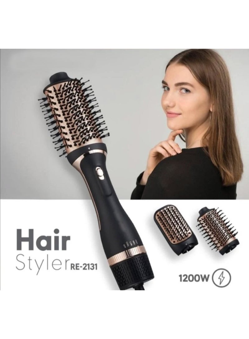 Hair styling Brush With Two Brushes, 1200 Watts-2131 - Image 1