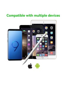 Generic "Stylus Pen for Touch Screens - 2mm Fine Tip, Compatible with iPad, iPhone, Android Tablets, and Microsoft Surface - Rechargeable, No Delay, Scratch-Resistant Fiber Tip, Lightweight Metal Body, White"  - Image 5