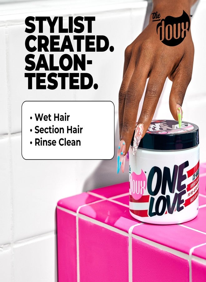 THE DOUX ONE LOVE Co-Wash for Curly Hair - Leave In Conditioner for Dry Damaged Hair - Deep Conditioner & Hair Detangler with Jojoba & Grapeseed - Anti Frizz Hair Care for All Curl Types - Image 2