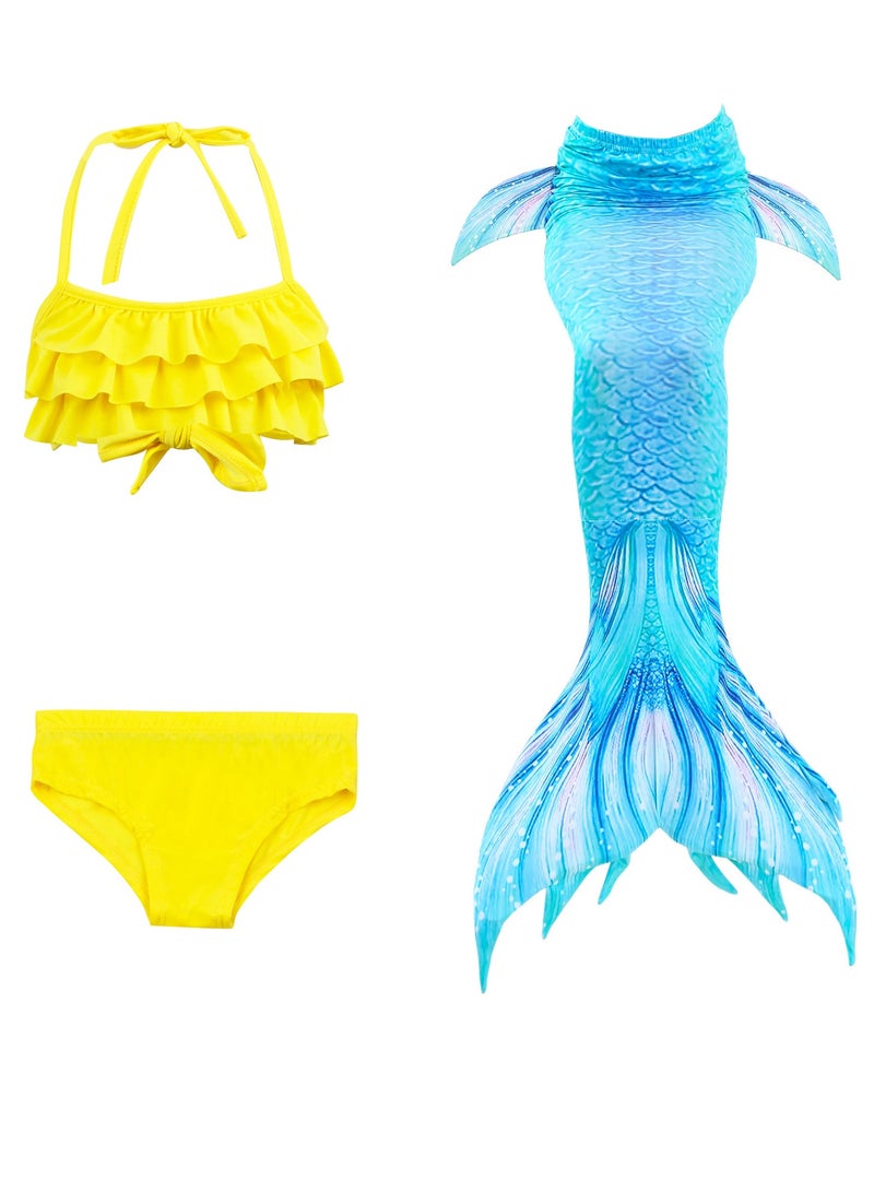 KUYING Children's Mermaid Swimsuit Bikini