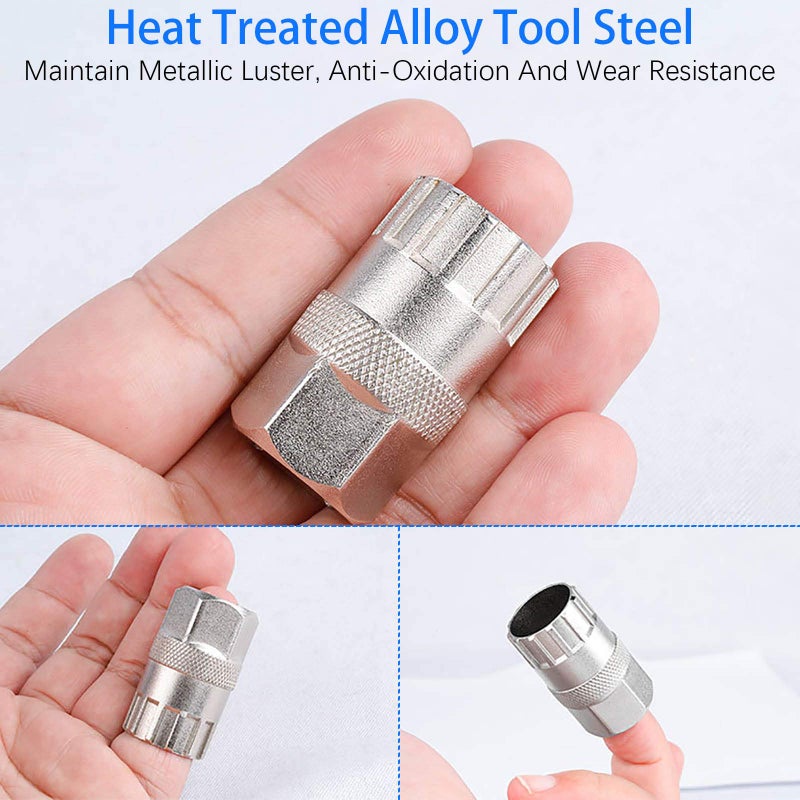 Vanice Bike Freewheel Removal Repair Lockring Tool For Shimano  Sunrace And Other 12 Spline Freewheels - Image 2