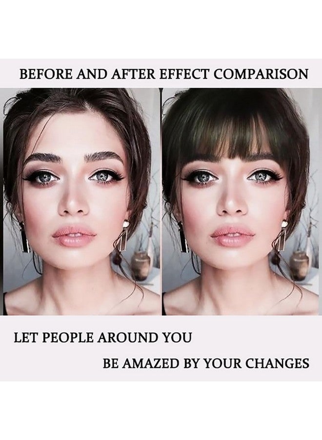 ORIGEN Clip in Bangs Real Human Hair Clip on Wispy Bangs Fringe with Temples Hairpieces Fake Front Bangs Extensions for Women Light Brown Color - Image 4