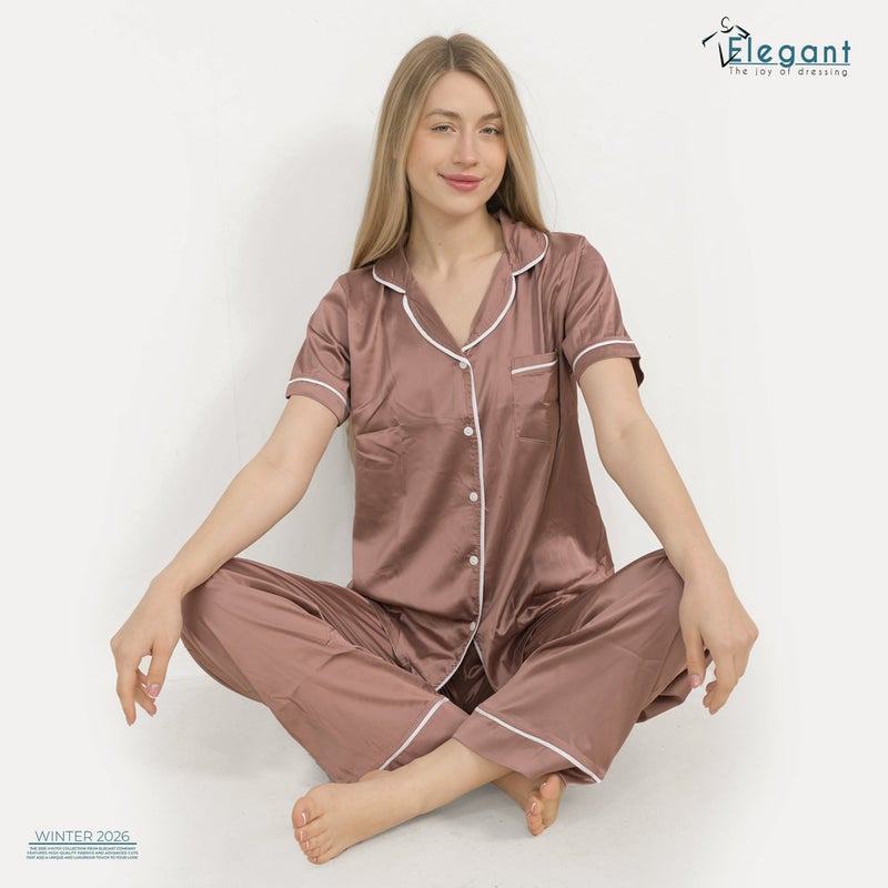 Elegant Satin Classic PJ Pants -Cashmere - Image 3