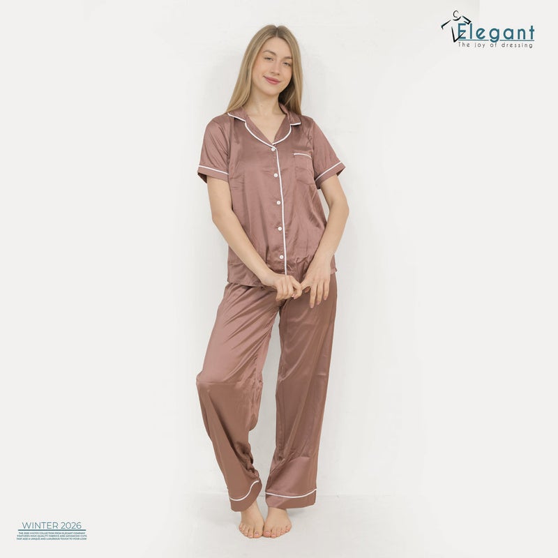 Elegant Satin Classic PJ Pants -Cashmere - Image 2