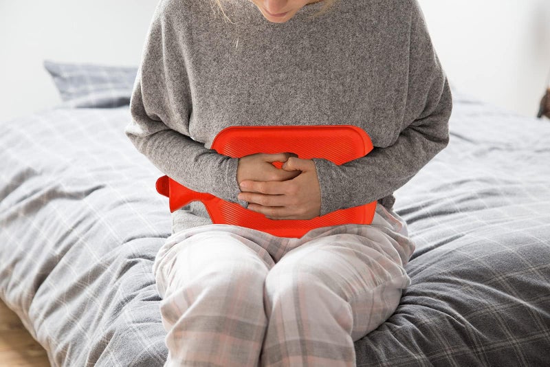 SteadMax [2 Pack] Hot Water Bottles, 2L (68oz) Natural Rubber -BPA Free- Durable Large Hot Water Bag for Hot Compress and Heat Therapy, Pain Relief Heating Pad, (Blue) - Image 3