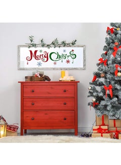 Patelai 35 Pieces Christmas Reusable Large Stencils Merry Christmas Stencils Template for Painting on Wood Letters Patterns Painting Stencils for Door Home DIY Decor, 13.78 x 5.51 Inch, 7.87 x 7.87 Inch  - Image 2