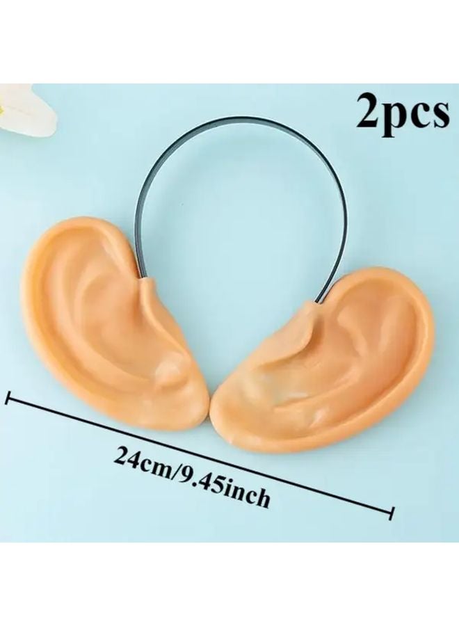 قطعتان عصابات رأس للأذن بحجم كبير، إكسسوار زي ممتع، هدية فريدة - Image 3