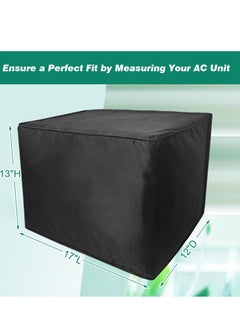 SYOSI Waterproof Insulated Outdoor Window Air Conditioner Cover for Outside AC Unit Dust-Proof Waterproof AC Cover Outdoor Window AC Protection Cover , 17x 13x 12 Inches (Wx Hx D)- Black  - Image 5
