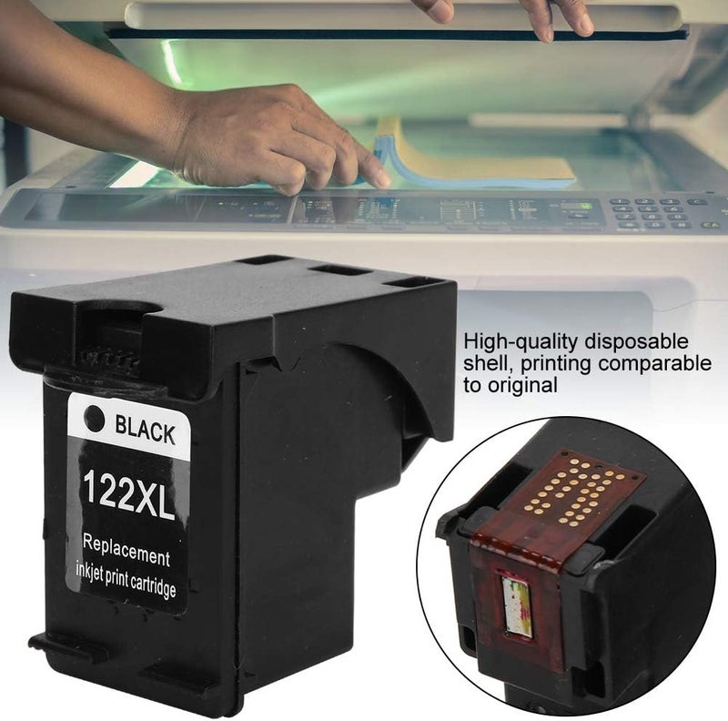 Compatible for h0 p 122 Toner Cartridge Replacement, Remanufactured Ink Cartridges, Ink Cartridge Fillable Printer Accessories for h0 p Deskjet1000 1050 2000 2050 2510(Black), Remanufactured Ink Cart - Image 2
