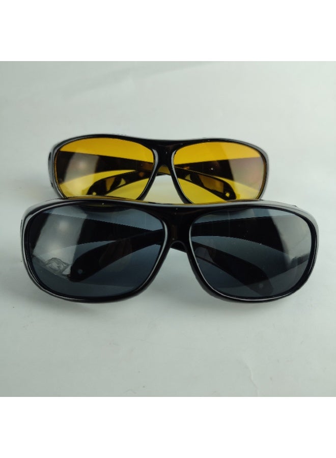 Pair of driving glasses, day glasses and night glasses - Image 1