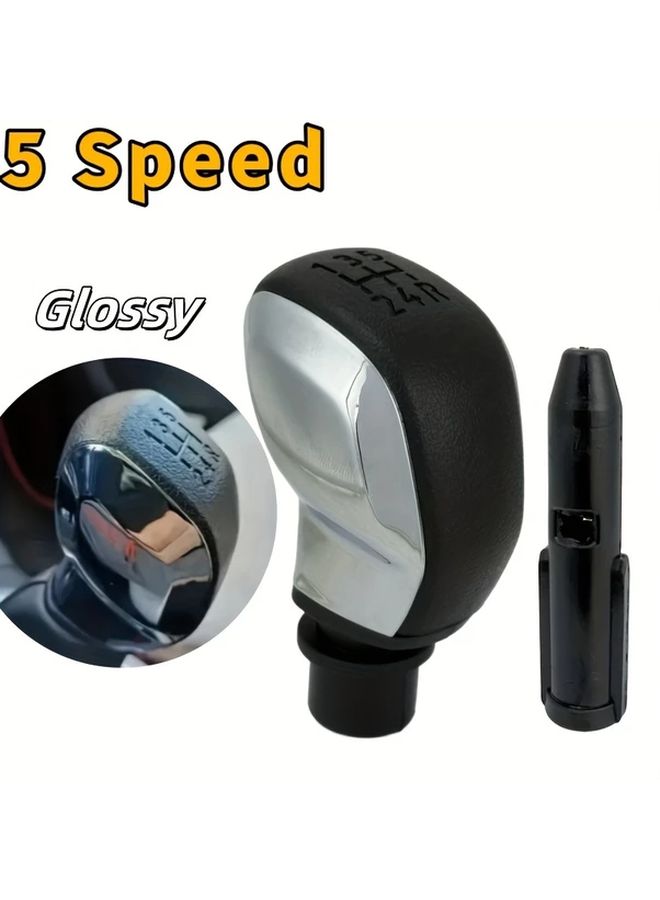 مقبض ناقل الحركة اليدوي الأسود البديل تركيب مباشر 5 سرعات متين رأس ناقل ABS - Image 5