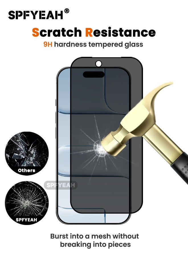 اس بي اف يا. 3 قطع من واقيات شاشة الخصوصية لجهاز iPhone 17 Air، [مضاد للتجسس بزاوية 28 درجة] [حساس للمس] [صلابة 9H] [مضاد للخدش] [خالي من الفقاعات] [مناسب للجراب] واقي شاشة مقوى لجهاز iPhone 17 Air مقاس 6.5 بوصة - Image 5