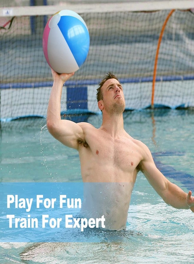 Novelty Place Inflatable Beach Balls - 12 Pack, 12" White Panels Alternate with Macaron Colors, Leak-Proof PVC - Summer Beach Pool Party Supplies, Fun Floating Toys for Teenagers, Adults - Image 3