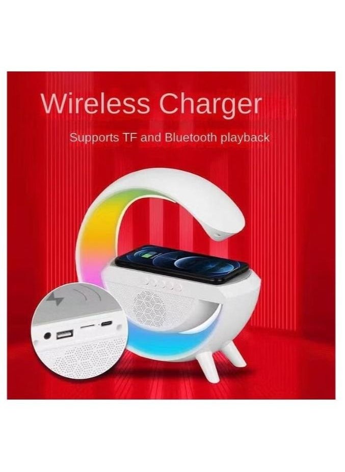 Multifunctional Ambient Light Phone Wireless Charging Bedside Night Light Multi-Mode Play Bluetooth Speaker