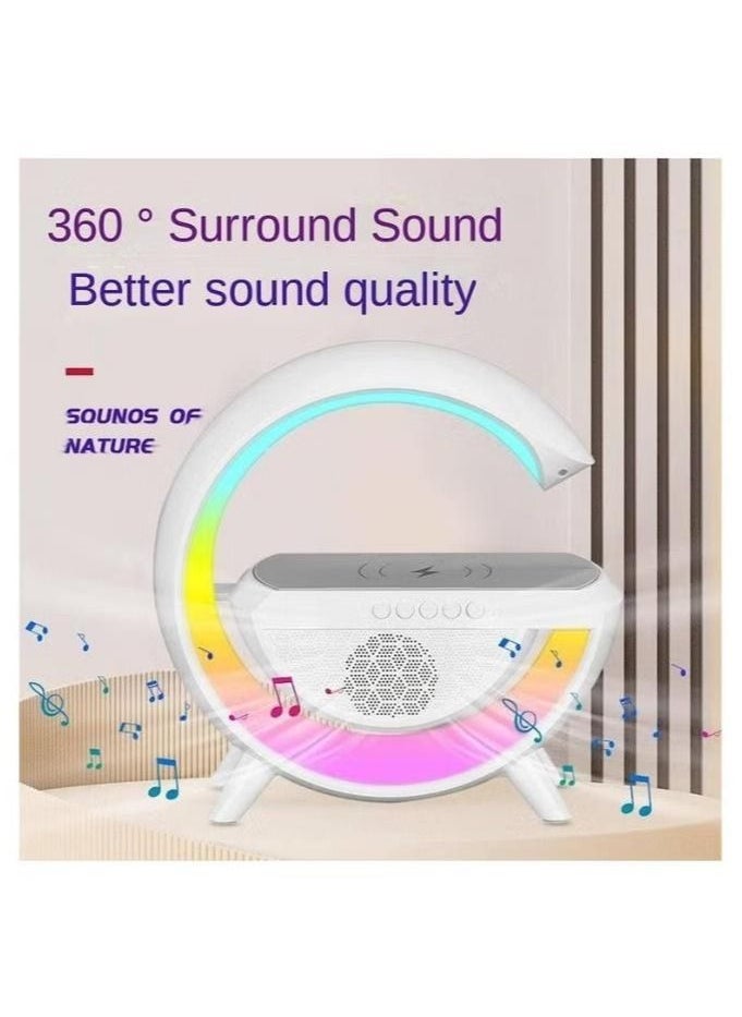 Multifunctional Ambient Light Phone Wireless Charging Bedside Night Light Multi-Mode Play Bluetooth Speaker
