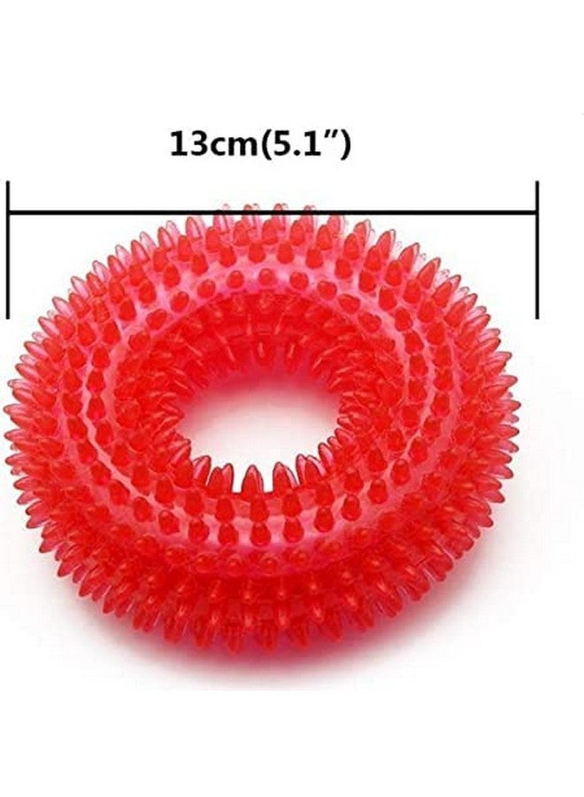 حلقة مضغ الأسنان ذات المسامير الصريرية + لعبة عظمة المسامير للكلاب (مجموعة من 2) - متعددة الألوان - Image 5