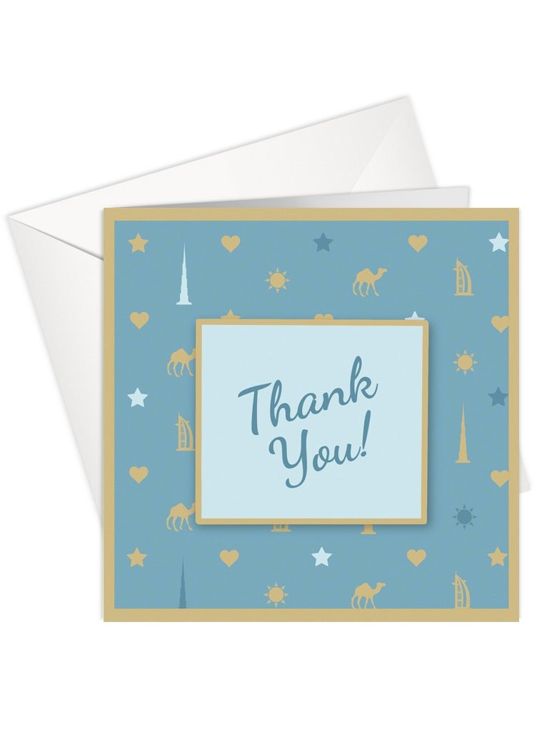 Share the Love Thank You Greeting Card - Blue  - Image 1