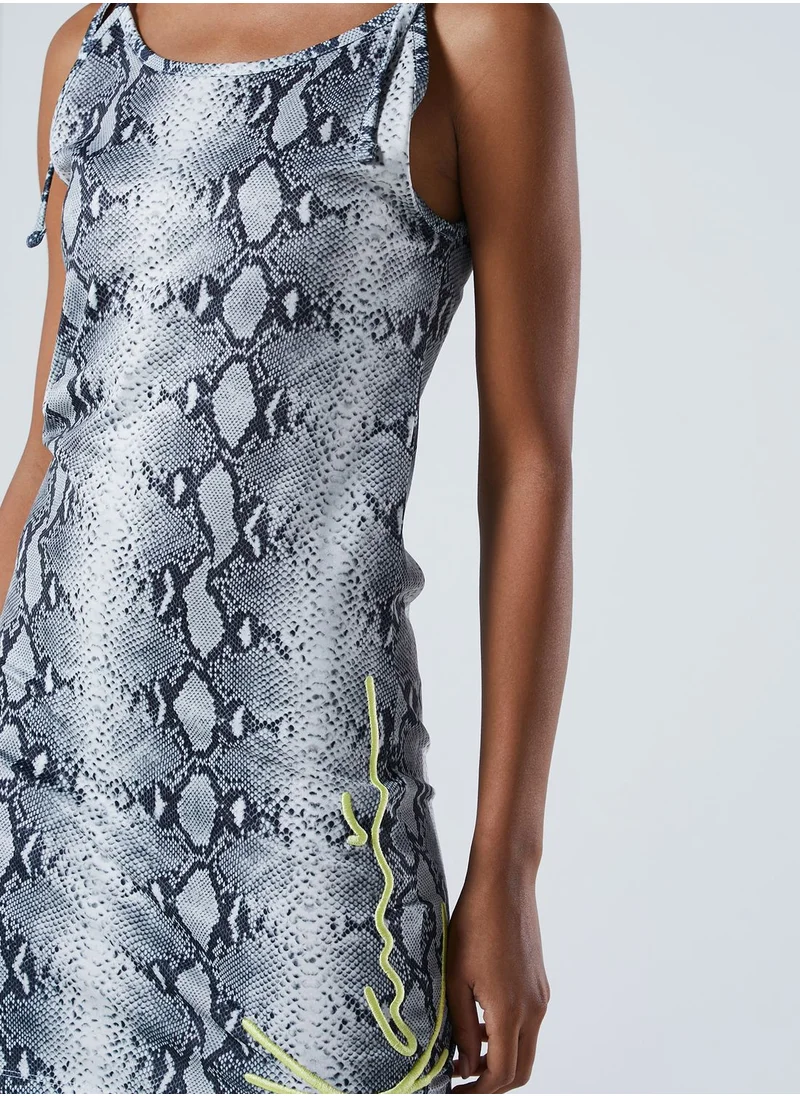 Karl Kani 90'S Signature Snake Print Dress