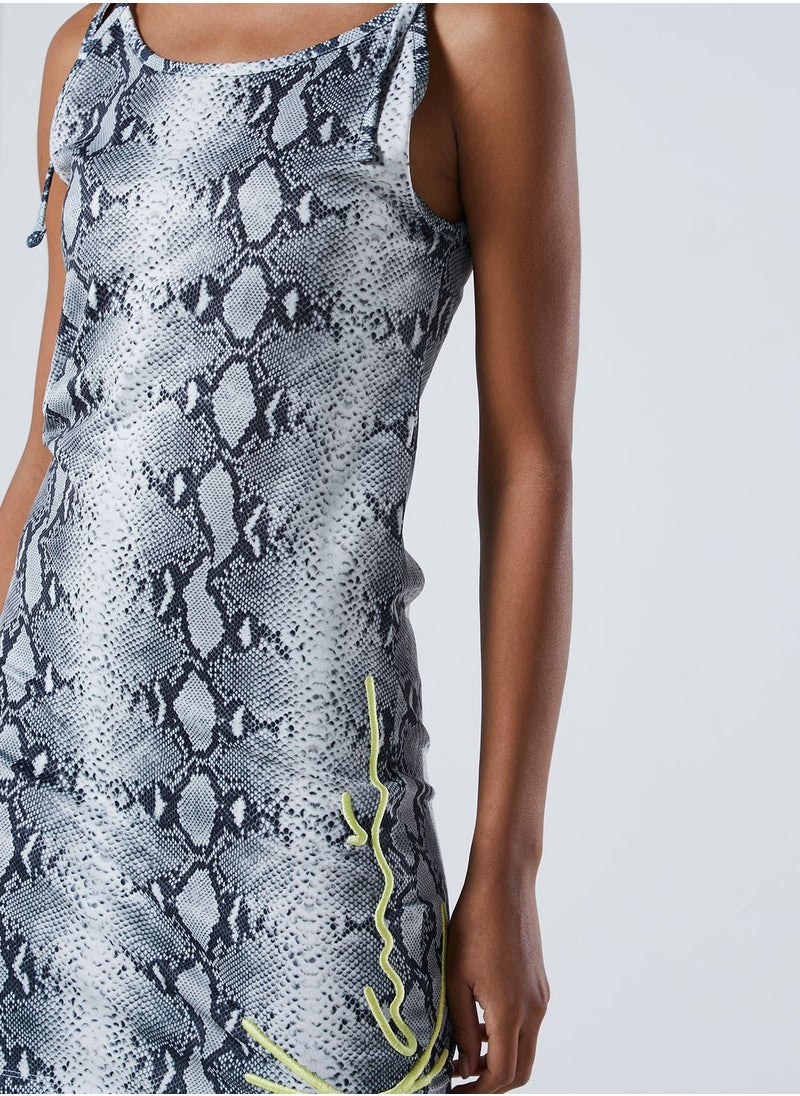 Karl Kani - 90'S Signature Snake Print Dress - Image 1