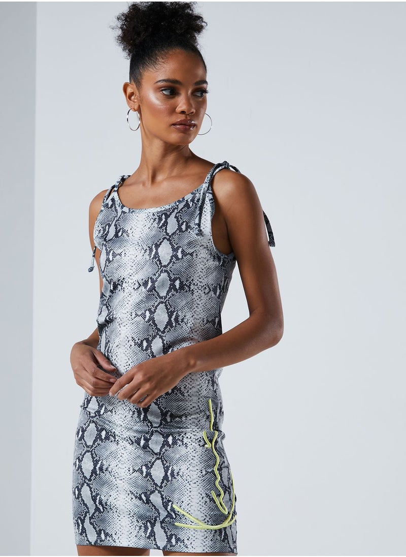 Karl Kani - 90'S Signature Snake Print Dress - Image 1