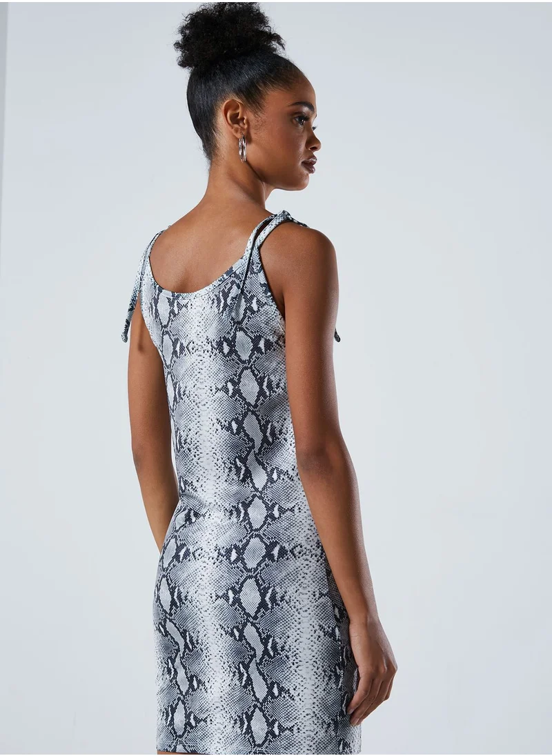 Karl Kani 90'S Signature Snake Print Dress