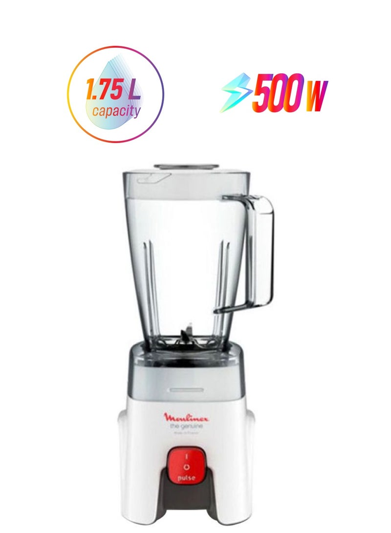 Moulinex The Genuine Blender - 1.75 L 500 W LM242B25 / LM242B28 White - Image 1
