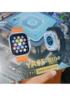 Smart 7 in 1 Smart Watch/For Men and Women/With 7 Extra High Quality Bands 49mm Dial with Fast Charger Enjoy Life with Fashion; Very Soft and Comfortable After Wearing, Multicolor 