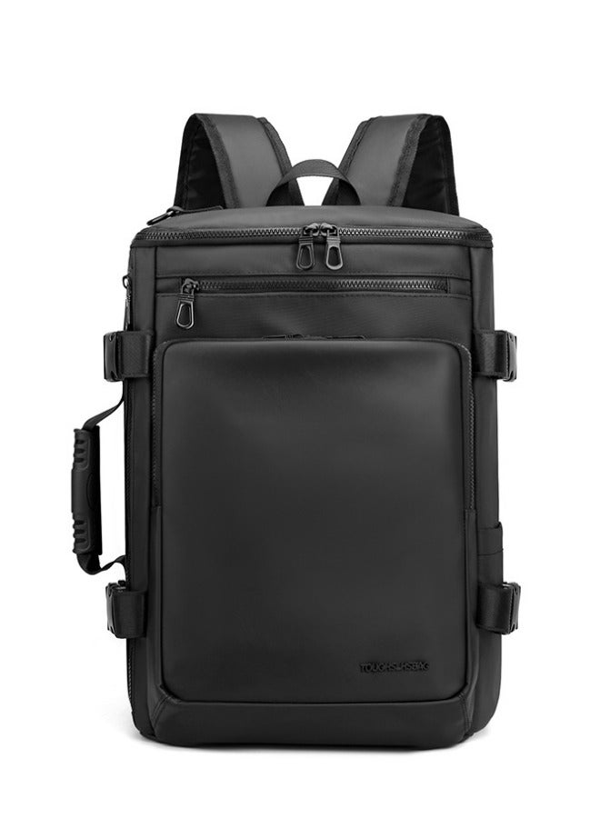 FAMILY Multifunctional Business Backpack Laptop Bag Waterproof Travel Bag Messenger Bag Student Schoolbag 30*20*43 Cm - Black  - Image 1