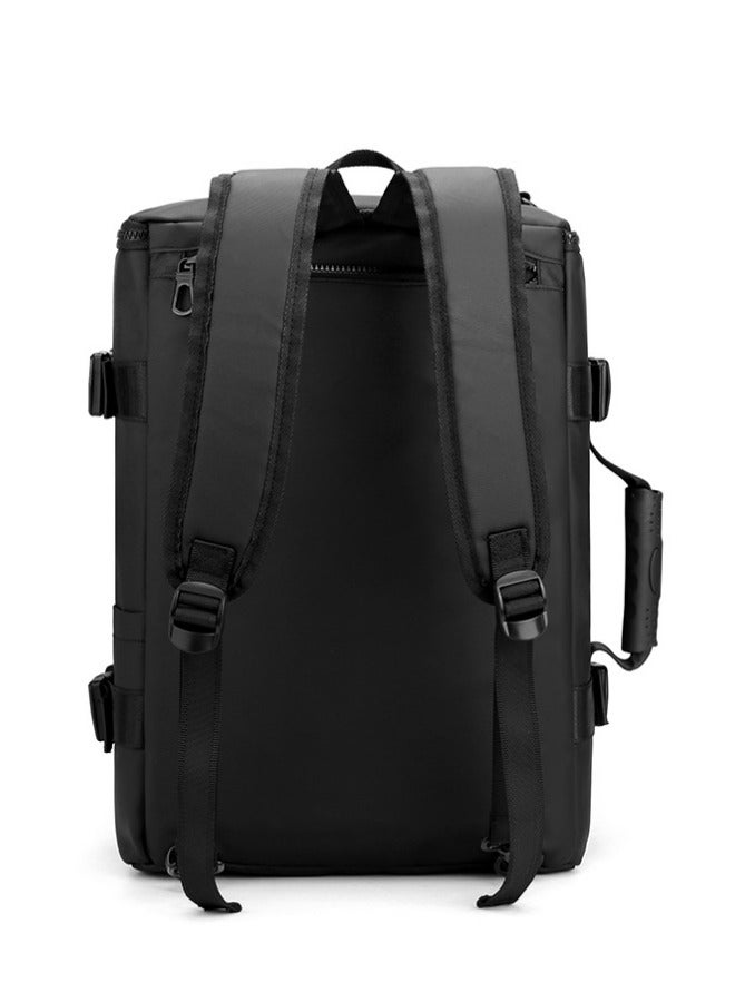 FAMILY Multifunctional Business Backpack Laptop Bag Waterproof Travel Bag Messenger Bag Student Schoolbag 30*20*43 Cm - Black  - Image 2